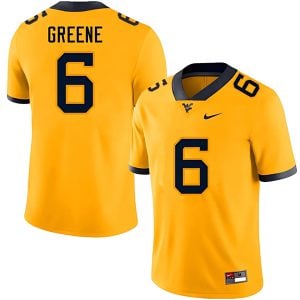 Garrett Greene West Virginia Mountaineers Football Gold Alumni Jersey - All Stitched
