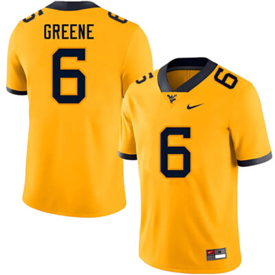 Garrett Greene West Virginia Mountaineers Football Gold Alumni Jersey - All Stitched
