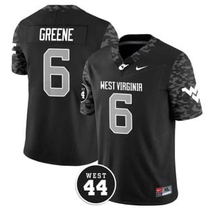 Garrett Greene West Virginia Mountaineers Football Black Vapor F.U.S.E Limited Jersey - All Stitched