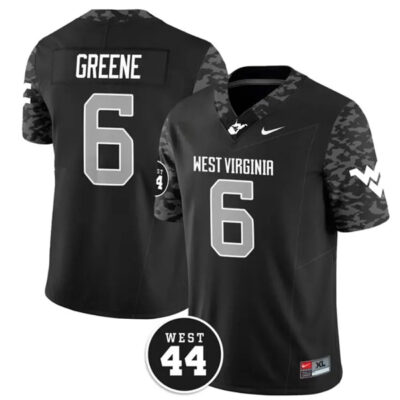 Garrett Greene West Virginia Mountaineers Football Black Vapor F.U.S.E Limited Jersey - All Stitched