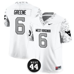 Garrett Greene West Virginia Mountaineers Football White Vapor F.U.S.E Limited Jersey - All Stitched