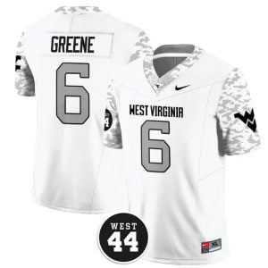 Garrett Greene West Virginia Mountaineers Football White Vapor F.U.S.E Limited Jersey - All Stitched