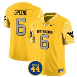 Garrett Greene West Virginia Mountaineers Football Gold Vapor F.U.S.E Limited Jersey - All Stitched
