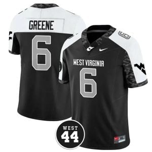 Garrett Greene West Virginia Mountaineers Football Alternate Black Vapor F.U.S.E Limited Jersey - All Stitched