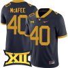 Pat McAfee West Virginia Mountaineers Football Navy Alumni Jersey w/ XII Patch - All Stitched