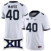 Pat McAfee West Virginia Mountaineers Football White Alumni Jersey w/ XII Patch - All Stitched