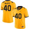 Pat McAfee West Virginia Mountaineers Football Gold Alumni Jersey - All Stitched