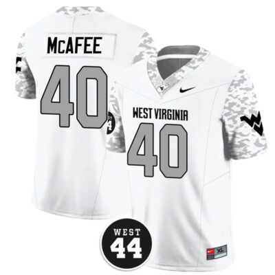 Pat McAfee West Virginia Mountaineers Football White Vapor F.U.S.E Limited Jersey - All Stitched