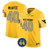 Pat McAfee West Virginia Mountaineers Football Gold Vapor F.U.S.E Limited Jersey - All Stitched