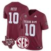 Marcel Reed Texas A&M Aggies Football Maroon Home Jersey - All Stitched