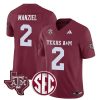 Johnny Manziel Texas A&M Aggies Football Maroon Home Jersey - All Stitched