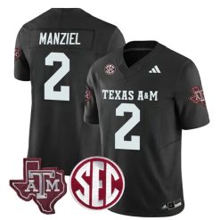 Johnny Manziel Texas A&M Aggies Football Black Alternate Jersey - All Stitched