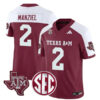 Johnny Manziel Texas A&M Aggies Football Alternate Maroon Jersey - All Stitched
