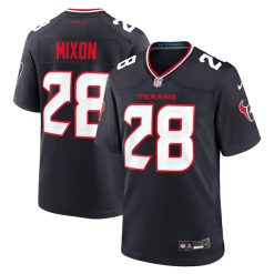 Joe Mixon Houston Texans Navy Game Jersey - All Stitched
