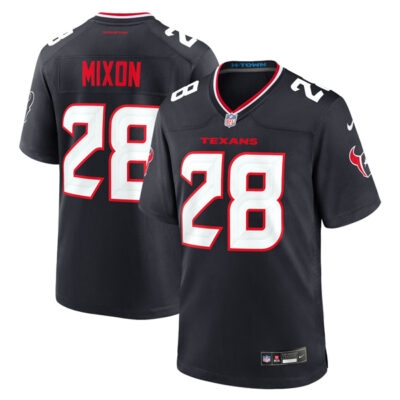 Joe Mixon Houston Texans Navy Game Jersey - All Stitched