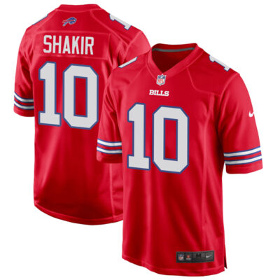 Khalil Shakir Buffalo Bills Red Game Jersey - All Stitched