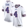 James Cook Buffalo Bills White Game Jersey - All Stitched