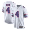 James Cook Buffalo Bills Alternate White Game Jersey - All Stitched