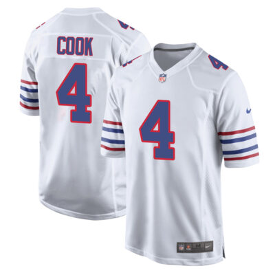 James Cook Buffalo Bills Alternate White Game Jersey - All Stitched