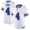 James Cook Buffalo Bills White Vapor F.U.S.E Limited Jersey - All Stitched