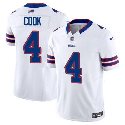 James Cook Buffalo Bills White Vapor F.U.S.E Limited Jersey - All Stitched