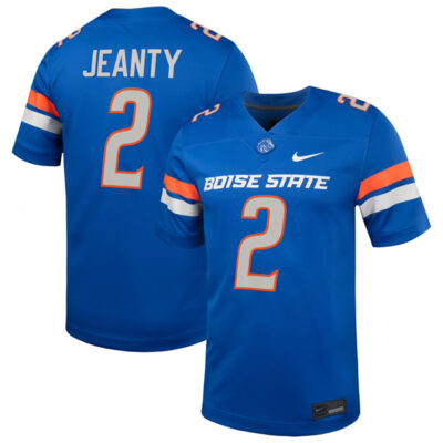 Ashton Jeanty Boise State Broncos Football Royal Home Jersey - All Stitched