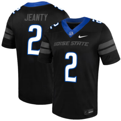 Ashton Jeanty Boise State Broncos Football Black Alternate Jersey - All Stitched