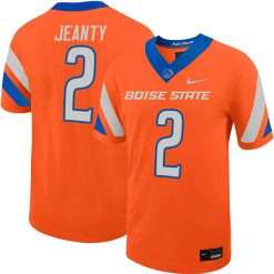 Ashton Jeanty Boise State Broncos Football Orange Untouchable Jersey - All Stitched