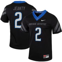 Ashton Jeanty Boise State Broncos Football Black Untouchable Jersey - All Stitched