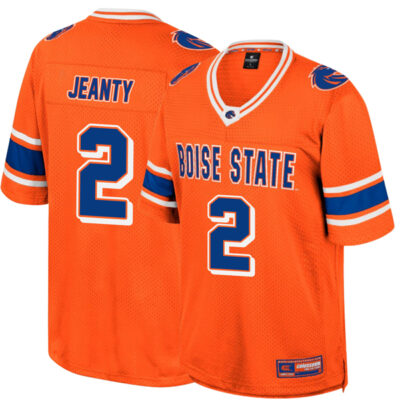 Ashton Jeanty Boise State Broncos Football Orange Colosseum Retro Jersey Jersey - All Stitched