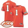 Cam Ward Miami Hurricanes Football Orange Home Jersey - All Stitched