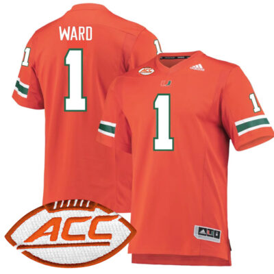 Cam Ward Miami Hurricanes Football Orange Home Jersey - All Stitched