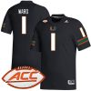 Cam Ward Miami Hurricanes Football Black Alternate Game Jersey - All Stitched
