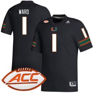 Cam Ward Miami Hurricanes Football Black Alternate Game Jersey - All Stitched