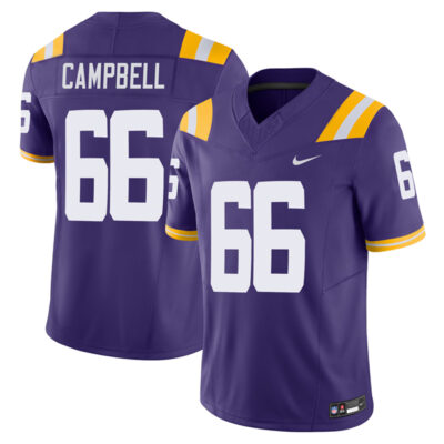 Will Campbell LSU Tigers Football Purple Vapor F.U.S.E Limited Jersey - All Stitched