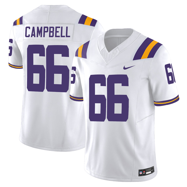 Will Campbell LSU Tigers Football White Vapor F.U.S.E Limited Jersey - All Stitched