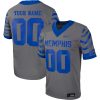 Custom Memphis Tigers Football Grey Alternate Jersey - All Stitched