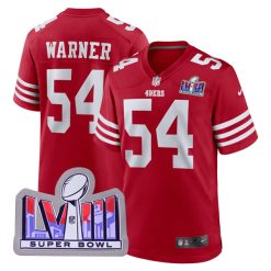 Fred Warner San Francisco 49ers Scarlet Game Jersey - All Stitched