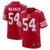 Fred Warner San Francisco 49ers Scarlet Game Jersey - All Stitched
