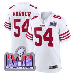 Fred Warner San Francisco 49ers White Game Jersey - All Stitched