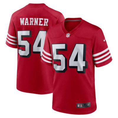 Fred Warner San Francisco 49ers Scarlet Alternate Game Jersey - All Stitched