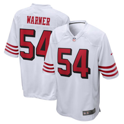 Fred Warner San Francisco 49ers White 2nd Alternate Game Jersey - All Stitched