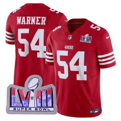 Fred Warner San Francisco 49ers Scarlet Vapor F.U.S.E Limited Jersey - All Stitched