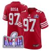 Nick Bosa San Francisco 49ers Scarlet Game Jersey - All Stitched