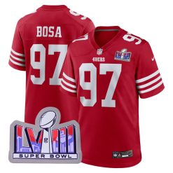 Nick Bosa San Francisco 49ers Scarlet Game Jersey - All Stitched