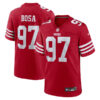 Nick Bosa San Francisco 49ers Scarlet Game Jersey - All Stitched