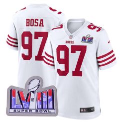 Nick Bosa San Francisco 49ers White Game Jersey - All Stitched