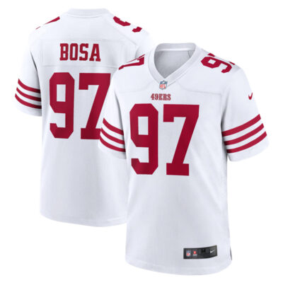 Nick Bosa San Francisco 49ers White Game Jersey - All Stitched