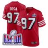 Nick Bosa San Francisco 49ers Scarlet Alternate Game Jersey - All Stitched