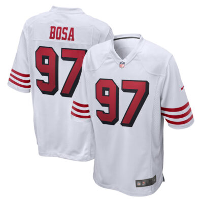 Nick Bosa San Francisco 49ers White 2nd Alternate Game Jersey - All Stitched
